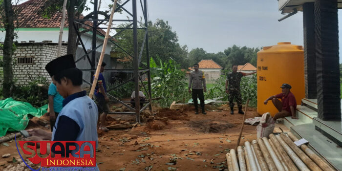 Tiga Pilar Desa Jambringin Cek Pembangunan Tandon Air Untuk Warga Desa