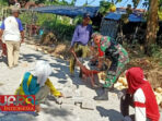 Dukung Pembangunan, Babinsa Taraban Gotong royong Dalam Pemasangan Paving Blok Jalan Desa 14 Dukung Pembangunan, Babinsa Taraban Gotong royong Dalam Pemasangan Paving Blok Jalan Desa