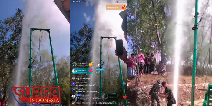 Viral Sumber Air Mancur Setinggi 50 Meter di Sampang