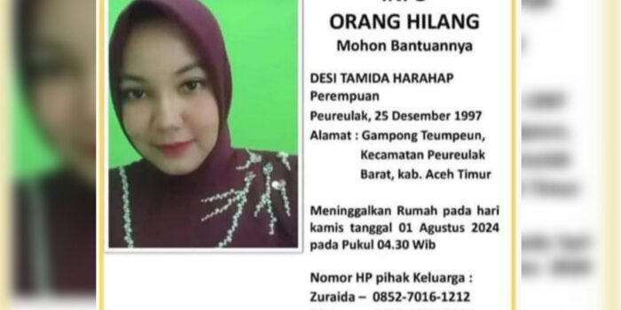 Jelang Pernikahan, Gadis Asal Peureulak Barat Kabur dari Rumah
