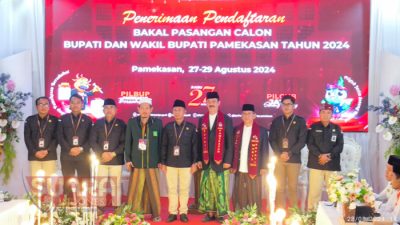 Diantar 10 Parpol Pendukung, Paslon Tauhid Resmi Daftar ke KPU Pamekasan