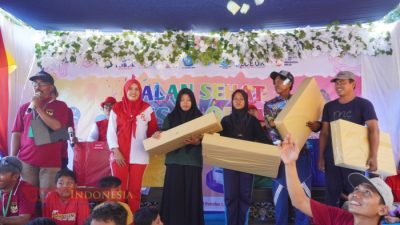 Empat Sepeda Listrik Jadi Hadiah Utama di Jalan Sehat Desa Lobuk