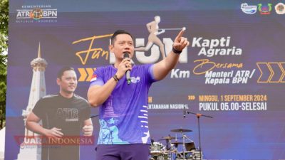 Hadiri Fun Run KAPTI-Agraria, Menteri AHY Ajak Taruna Raih Mimpi Besar dengan Kerja Keras dan Kedisiplinan