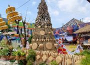 Unik, Pohon Natal dari Daun Kering Hiasi Gereja St. Maria Anuntiata Gabus