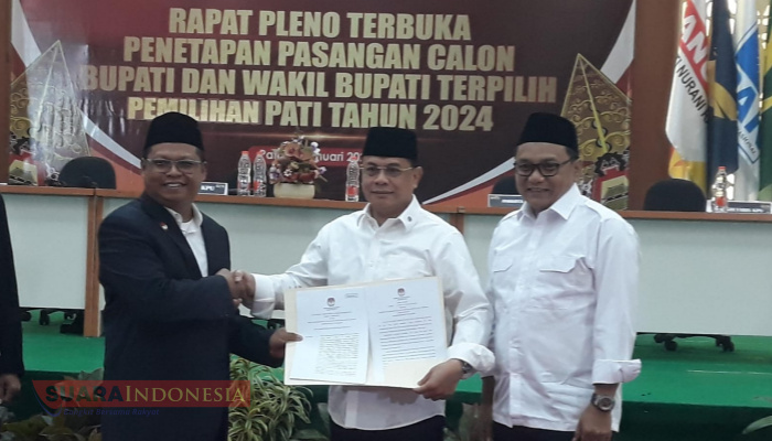 Sudewo-Chandra Ditetapkan sebagai Bupati-Wakil Bupati Pati Periode 2025-2030