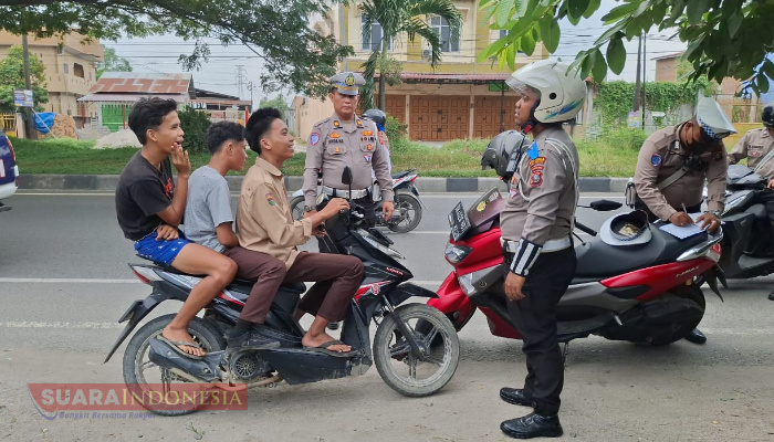 Langgar Aturan Lalu Lintas, Puluhan Sepeda Motor Terjaring Operasi Keselamatan