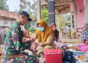 Dukung Kesehatan Anak, Serda M. Nur Hidayat Laksanakan Pendampingan Posyandu