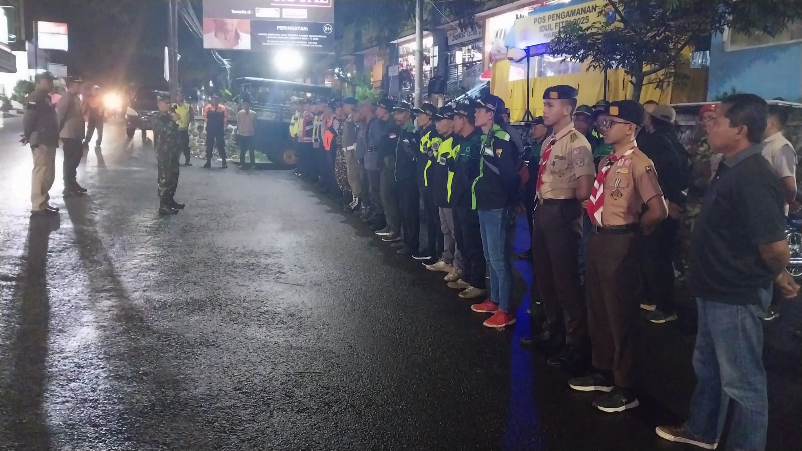 Pesan Danramil 0818-22 Tumpang Saat Apel Kesiapan Malam Takbir