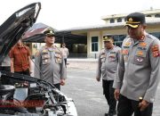 Kendaraan Dinas Polsek 90 Persen Perawatan Baik, Ini Pesan Kapolres Aceh Timur