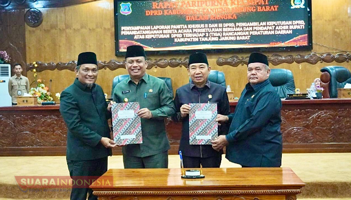DPRD Tanjung Jabung Barat Gelar Paripurna Keempat Bahas Tiga Ranperda