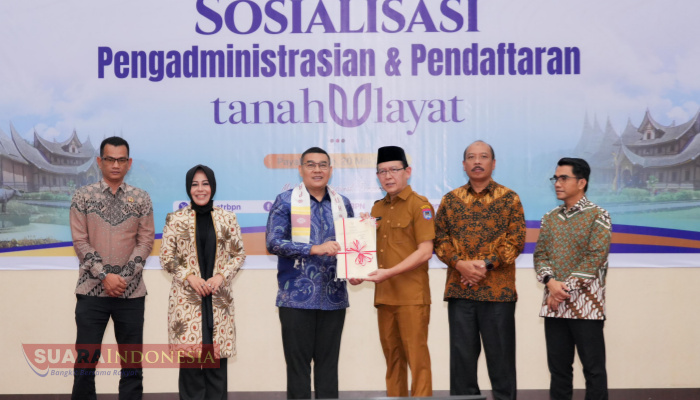 Sosialisasi di Payakumbuh, Wamen Ossy Sebut Pendaftaran Tanah Ulayat sebagai Bentuk Penghormatan Negara terhadap Adat dan Tradisi