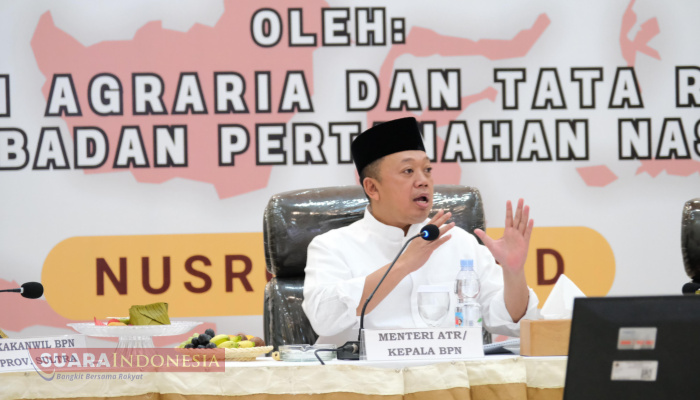 Menteri Nusron Minta Jajaran Kanwil BPN Provinsi Sulawesi Tenggara Percepat Validasi Data Pertanahan dan Tingkatkan Kualitas Layanan