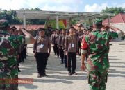 Anggota Koramil 0826-08 Palengaan Berikan Pelatihan PBB Pada Peserta Diklatsar 2 Banser