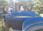 Babinsa Tentenan Timur Komsos dengan Peternak Lele, Dukung Kemajuan Usaha Warga Binaan