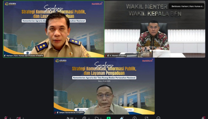 Sekjen Kementerian ATR/BPN Minta Jajaran Kanwil dan Kantah Jaga Soliditas Internal dan Komunikasi Eksternal