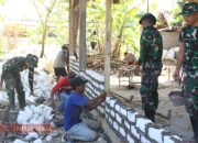 Program TMMD ke-125 di Pamekasan, Pembangunan Rumah Warga Memasuki Tahap Pemasangan Bata