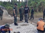 Progres Pavingisasi Capai 50 Persen, Dansatgas TMMD ke-125 Tinjau Lokasi di Desa Kramat