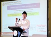 ‎Jadi Pembicara di Rakernas BWI, Menteri Nusron Tegaskan Target Sertipikasi Wakaf hingga 2028