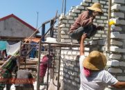 Satgas TMMD Ke-125 Kodim Pamekasan Percepat Pembangunan Rumah Warga di Desa Kramat