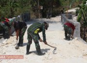 TMMD Ke-125 di Pamekasan Fokus Ratakan Jalan Terusan Jembatan di Dusun Kramat