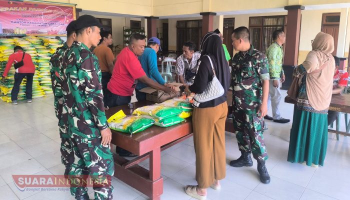 Koramil 0826-05 Larangan Bersama Forkopimcam Gelar Gerakan Pangan Murah