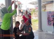Babinsa Teja Barat Dampingi Posyandu untuk Pencegahan Stunting