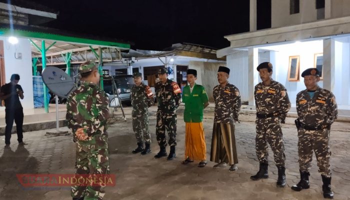 Koramil 0826-10 Waru Gelar Patroli Bersama GP Ansor dan Banser
