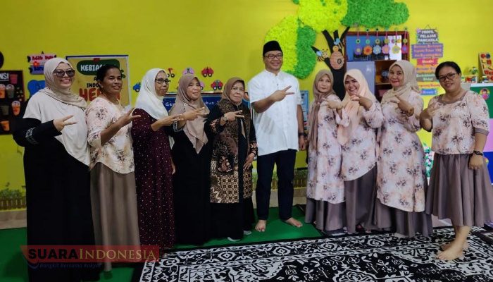 Bupati Deli Serdang Kunjungi PAUD Cendana Pantai Labu