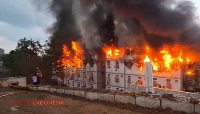 Hunian Pekerja Konstruksi di IKN Terbakar