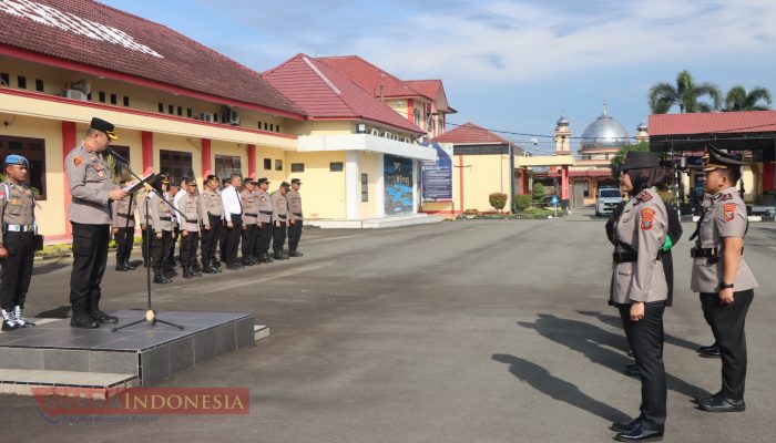Mutasi di Polresta Deli Serdang, Kapolresta Pimpin Sertijab Kabag Ops dan Kasat Lantas