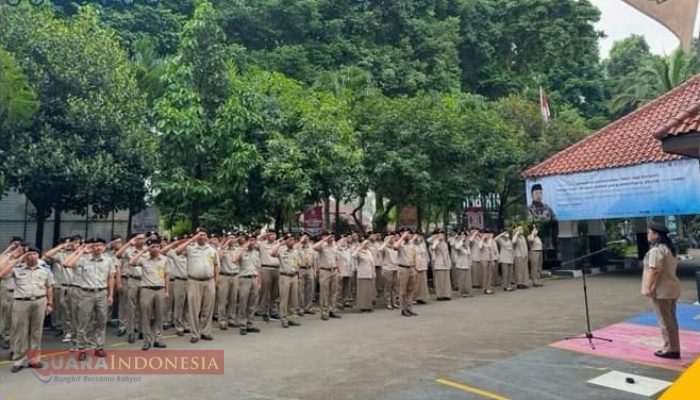 Kantor Pertanahan Kota Bogor Laksanakan Upacara Penghormatan Bendera Merah Putih