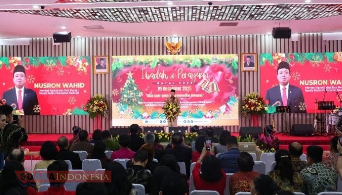 Buka Ibadah dan Perayaan Natal 2025 Kementerian ATR/BPN, Menteri Nusron Ajak Jadikan Nilai Agama sebagai Spirit Bekerja