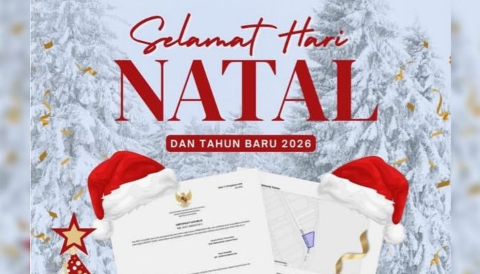 Keluarga Besar Kantor BPN Kota Bogor Sampaikan Ucapan Selamat Natal dan Tahun Baru 2026
