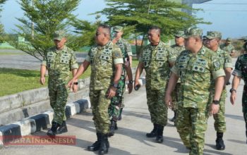 Wakasad Letjen TNI Muhammad Saleh Mustafa Tinjau Kesiapan Rindam VI/Mulawarman