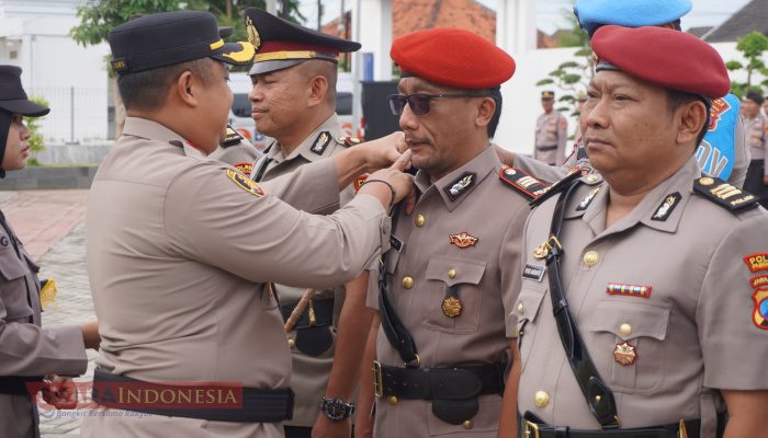 Kapolres Pamekasan Pimpin Sertijab Sembilan Pejabat Utama Polres Pamekasan