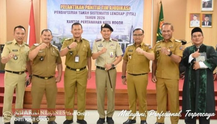 Kakantah Kota Bogor Lantik Tim PTSL Kota Bogor Tahun 2026