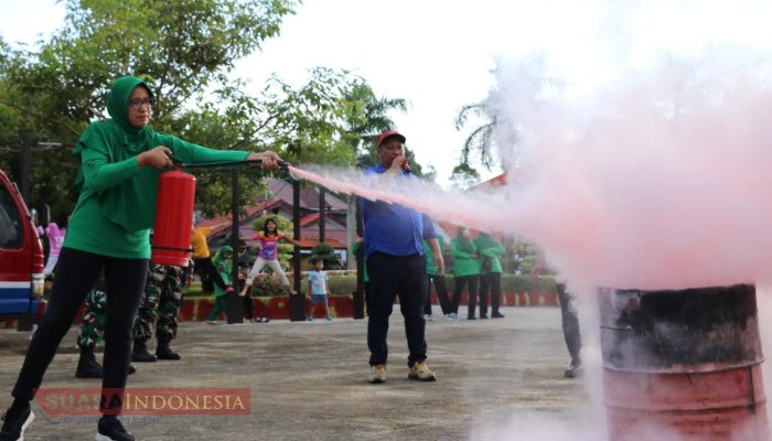 Asah Kemampuan Mitigasi, Deninteldam VI/Mlw dan BPBD Balikpapan Gelar Sosialisasi Penanggulangan Kebakaran