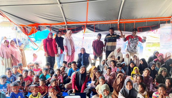 Pulihkan Mental Anak Korban Banjir, Medco E&P Gelar Trauma Healing di Aceh Timur