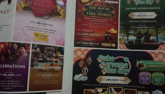 Sambut Ramadan 2026, Blue Sky Hotel Balikpapan Siapkan Paket ‘Buka Bersama’ dan Grand Prize Umroh untuk 2 Orang