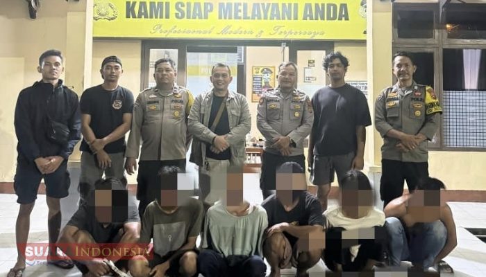 Polsek Tungkal Ulu Amankan Enam Pria Terduga Kasus Narkotika, Sabu dan Ekstasi Disita