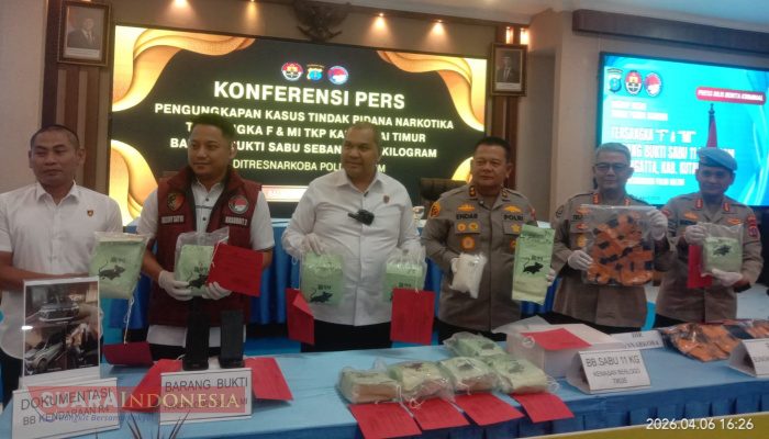 Polda Kaltim Gagalkan Peredaran 11 Kg Sabu Senilai Rp19 Miliar di Kutai Timur