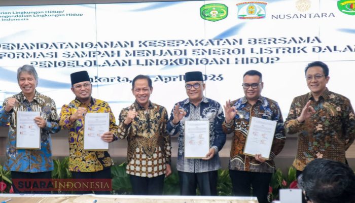 Wujudkan Indonesia Bebas Sampah, Otorita IKN dan Pemprov Kaltim Teken Kerja Sama Pengolahan Sampah Menjadi Energi