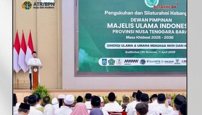 Menteri ATR/BPN Nusron Wahid Tekankan Prinsip “Yanfa’unnaas” dalam Pengukuhan MUI NTB