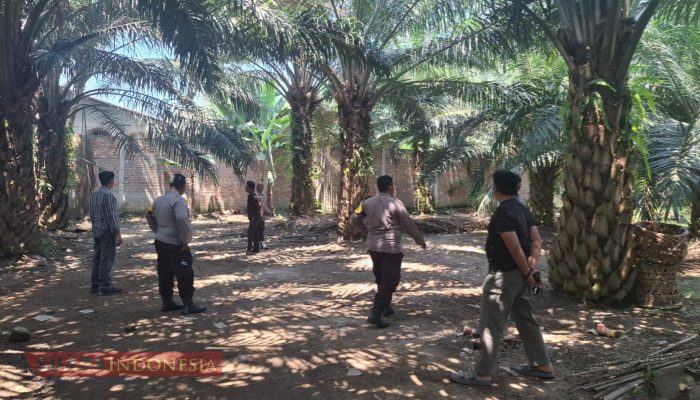 Polsek Pantai Labu Sidak Dugaan Lokasi Judi Sabung Ayam, Pasang Spanduk Larangan