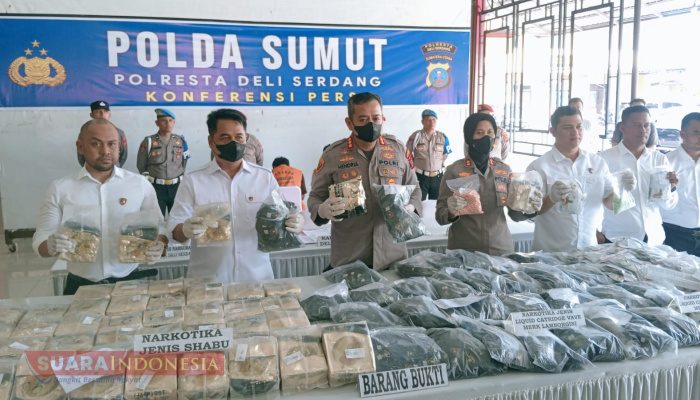 Satresnarkoba Polresta Deli Serdang Gagalkan Peredaran 53 Kg Sabu Modus Bungkus Durian