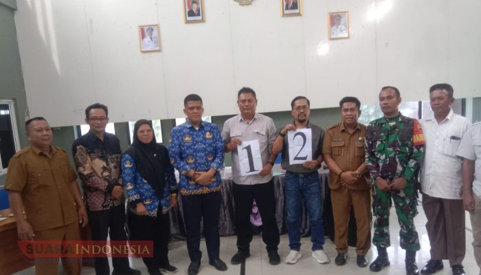 Dua Kandidat Resmi Bertarung di Pilkades Pasar VI Kualanamu, Petahana Raih Nomor Urut 1
