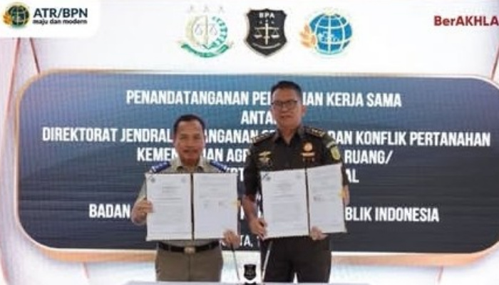 Kementerian ATR/BPN dan Kejaksaan Agung Jalin Kerja Sama untuk Pengamanan Aset dan Penanganan Masalah Pertanahan