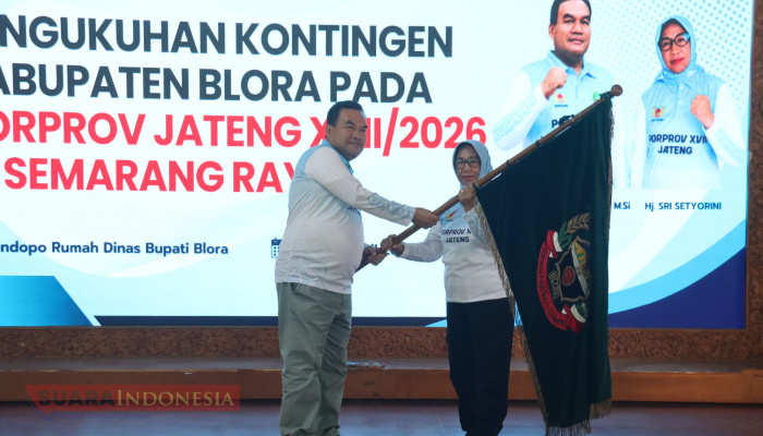 Bupati Blora Kukuhkan 347 Kontingen Porprov Jateng 2026, Target Masuk 10 Besar