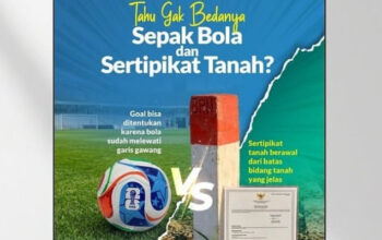 Belajar dari Garis Lapangan Sepak Bola, Kantah Kota Bogor Ingatkan Pentingnya Pemasangan Patok Batas Tanah