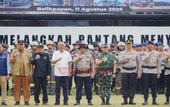 Kaltim Siaga Karhutla, 350 Personel Gabungan Dikerahkan dalam Apel Tanggap Darurat